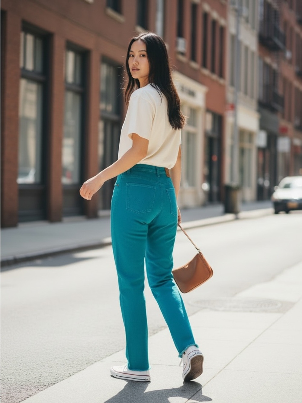 Wrangler True Vintage Turquoise Denim Jeans